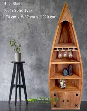 Solid Teak Boat Shelf - Shelves on Aster Vender