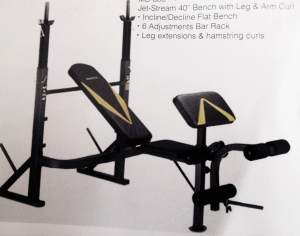 Bench and Barbell set - Fitness & gym equipment on Aster Vender