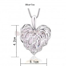 Golden/Silver Heart Necklace : - Necklaces on Aster Vender