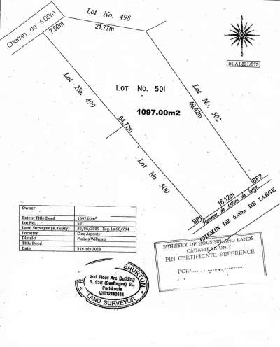 Hermitage 26 perches - Land on Aster Vender