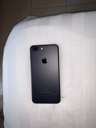 Iphone 7+ Black with two Silicon Apple Brand Pouch - iPhones on Aster Vender