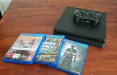 Ps4 slim 500 GB+ 3 games - PlayStation 4 (PS4) on Aster Vender