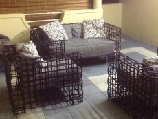 Sofa set discounted from Rs85,000 to Rs20,000.  Quality metal ones recovered with Rattan - not the cheap & plastic versions - Living room sets on Aster Vender