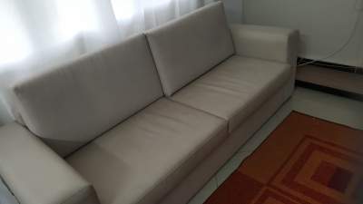 Double Sofa (Color: Cream) - Sofas couches on Aster Vender