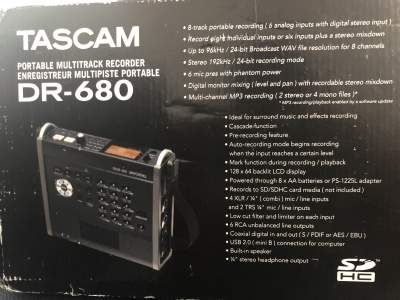 Tascam DR-680 - Other Studio Equipment on Aster Vender