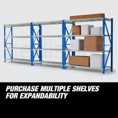  2Mx2M-900KG-Metal-Warehouse-Racking-Storage-Garage-Shelving-Steel-She - Others on Aster Vender