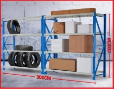 3x2M 2000KG Metal Warehouse Racking Storage Garage Shelving 8 TIER - Others on Aster Vender