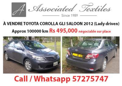 TOYOTA COROLLA GLI SALOON 2012 - Family Cars on Aster Vender