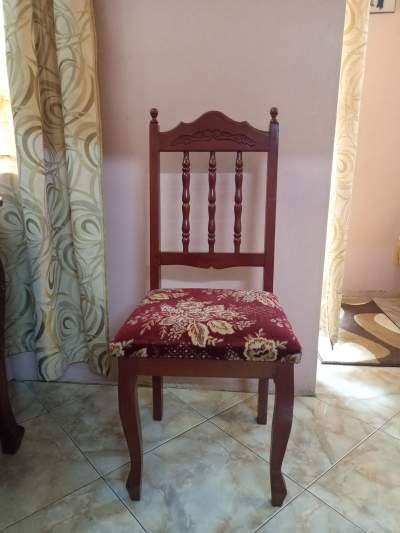  8 wooden chairs and table  - Table & chair sets on Aster Vender