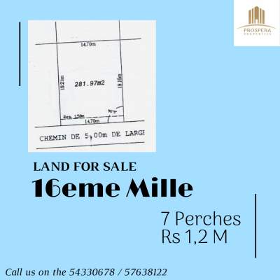 LAND FOR SALE // TERRAIN A VENDRE  - Land on Aster Vender