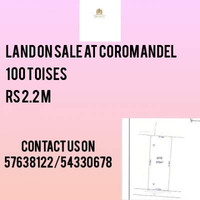 LAND ON SALE AT COROMANDEL /  - RS2.2M - Land on Aster Vender