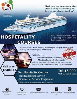 Hospitality Courses - Events on Aster Vender