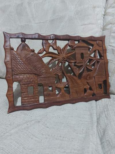 Sculpted Wood Scene - Interior Decor on Aster Vender