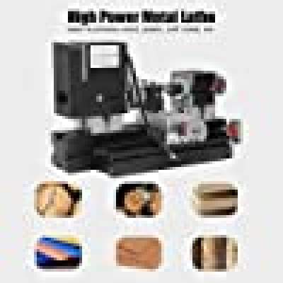 Mini Metal Lathe Kit, 12V DC 60W 12000RPM High Power Micro Lathe - All Hand Power Tools on Aster Vender