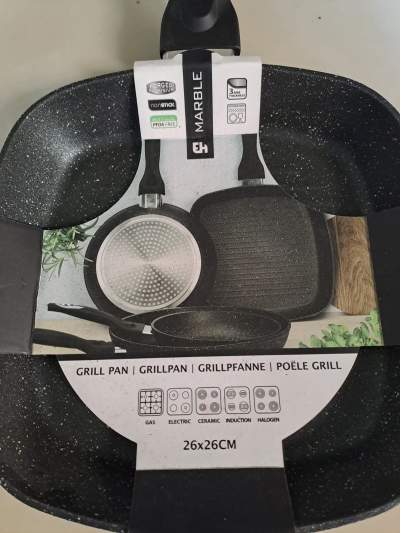 Non Stick Marble Grill Pan - All household appliances on Aster Vender