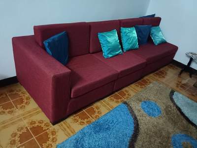 L-shape sofa to sell - Tables