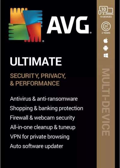 AVG ULTIMATE 2023 - FOR 10 DEVICES - 3 YEARS - Software