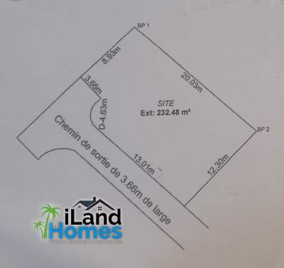 Residential land for sale at Grand Baie