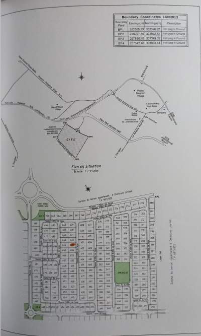 Land for sale at Morcellement Greenview, Mon Tresor. - Land