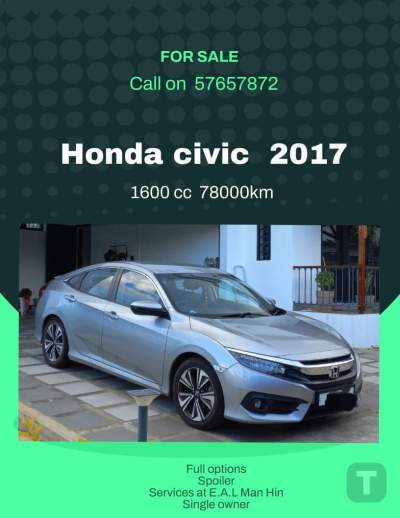 Honda civic june 2017 - Compact cars