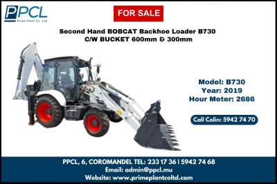 Second Hand Bobcat Backhoe Loader B730 - Excavator & Loader