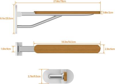 90° Folding Bathroom Support Safety Rail - Other Medical equipment