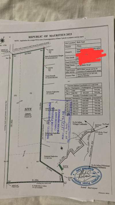 For sale 2 Acres @ Rich Fond Flacq - Land