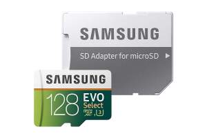 Samsung MicroSDXC EVO Select Memory Card w/ Adapter 128GB - Other phone accessories on Aster Vender