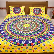 Rajasthani Cotton bedsheets - Bedsheets on Aster Vender