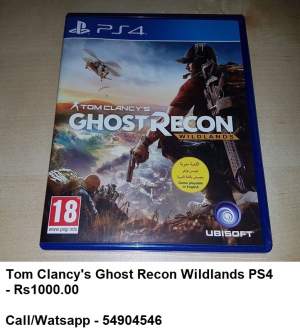 TOM CLANCY'S GHOST RECON WILDLANDS PS4 - PS4, PC, Xbox, PSP Games on Aster Vender