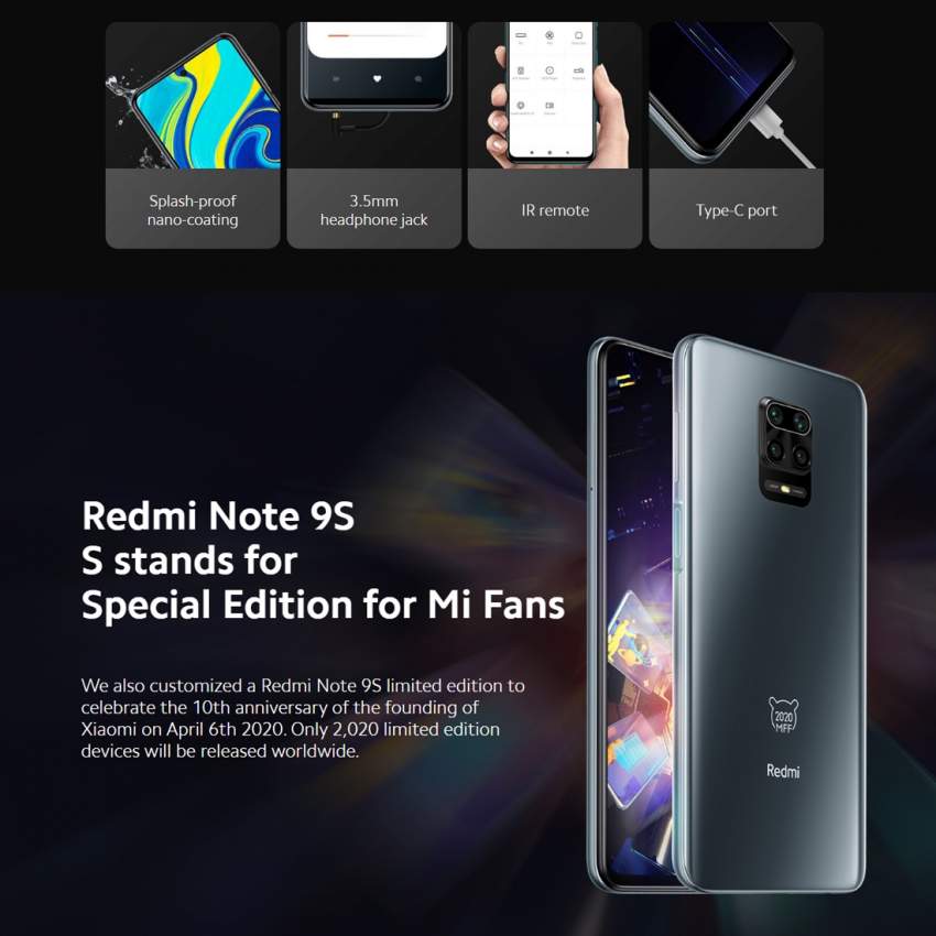 Xiaomi Redmi Note 9S, 48MP , 4GB/64GB Google Play Store: Rs10400 - 8 - Android Phones  on Aster Vender