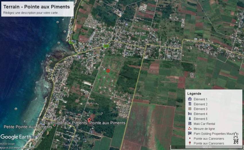 (Ref. MA7-090) À vendre terrain résidentiel de 867m² à Pte aux Piments - 7 - Land  on Aster Vender