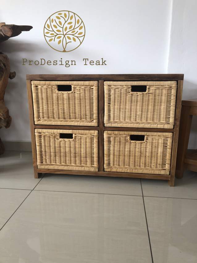 Rattan Drawers Bedside - 0 - Other storage furniture  on Aster Vender