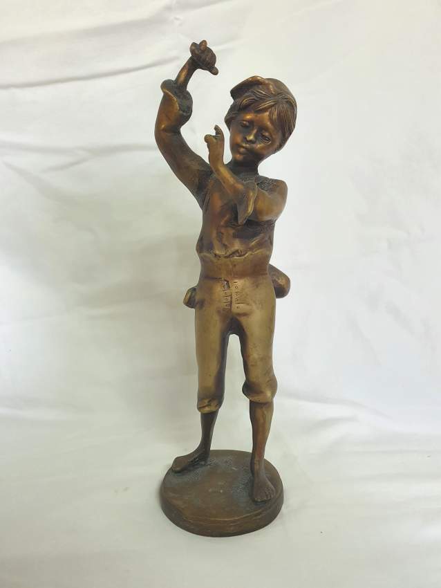 Garçon en laiton - Brass boy - 0 - Antiquities  on Aster Vender