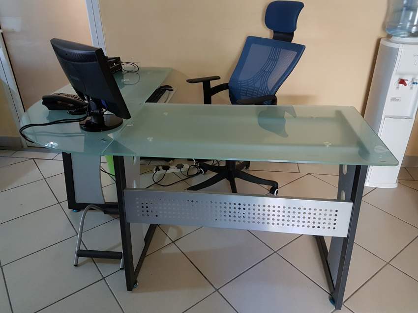 Tempered Glass Office table - 0 - Desks  on Aster Vender