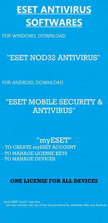 ESET NOD32 ANTIVIRUS LICENSE KEY (3 x 30 DAYS) - 0 - Software  on Aster Vender
