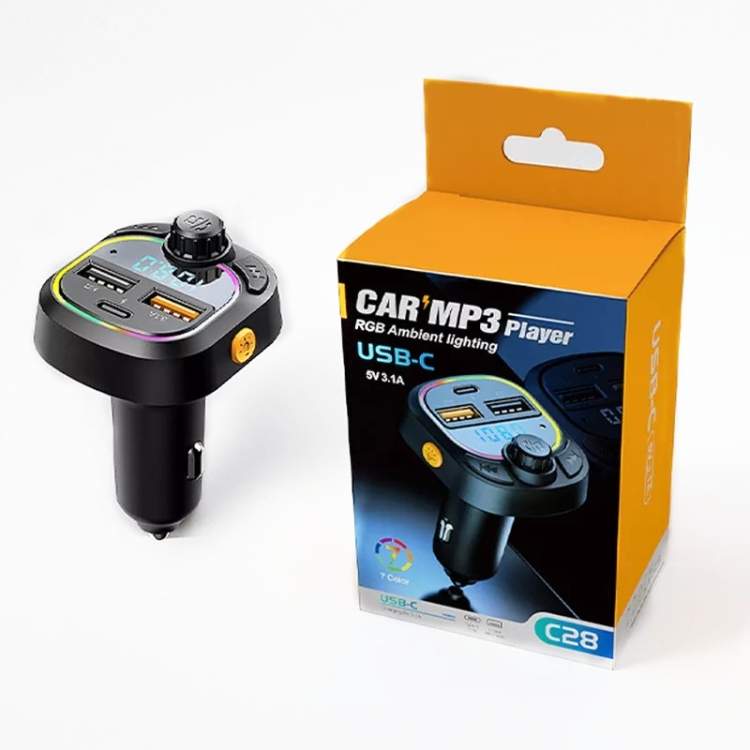 C28 Fast Charging Type-C & FM Transmitter - 10 - Compact cars  on Aster Vender