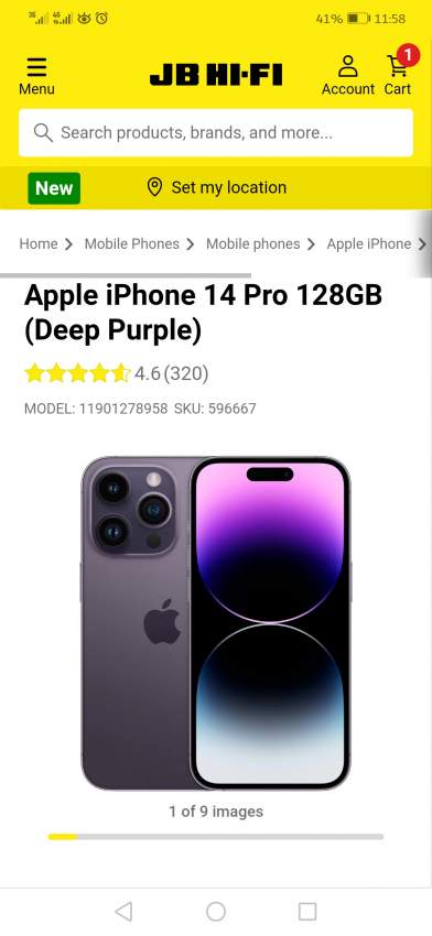 Iphone 14pro 128gb Deep Purple New - 2 - iPhones  on Aster Vender