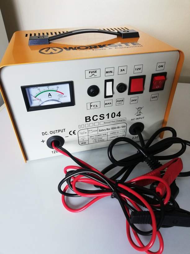 Battery Charger 12V + 24V WORKSITE BCS104 - 1 - All Hand Power Tools  on Aster Vender