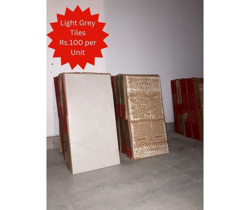 Tiles - Light Grey - 30x60cm - 98 Units Available - 3 - Interior Decor  on Aster Vender