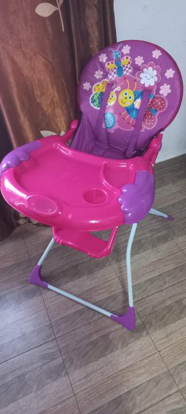 Baby feeding high Chair Pink - 2 - Kids Stuff  on Aster Vender