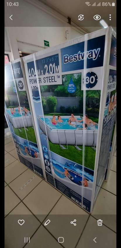 Bestway Swimming Pool 4.04 m x 2.01 m - 1 - Water sports  on Aster Vender