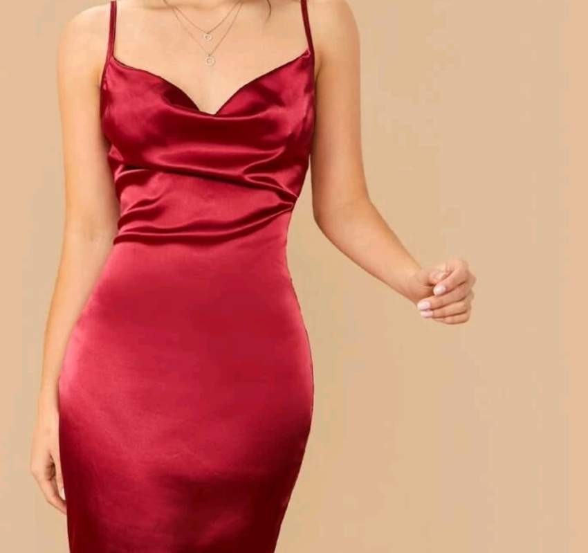 Satin Cami Dress - 1 - Dresses (Women)  on MauriCar