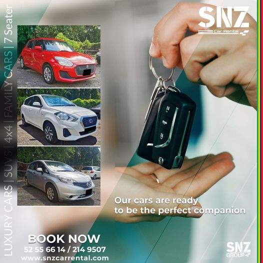 Mauritius airport car rental - SNZ