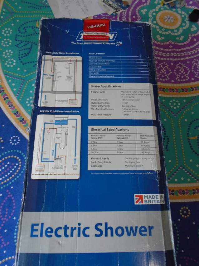 PANACHE THERMOSTATIC SHOWER 8.5 KW - WHITE/SATIN - 2 - Bathroom  on MauriCar