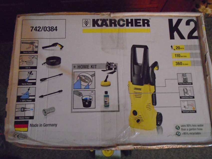 KARCHER K2 PRESSURE WASHER + HOME KIT - 4 - All Hand Power Tools  on Aster Vender