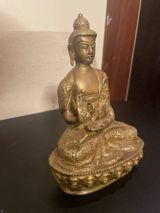 Old tibet buddha statue bronze guilt - 1 - Old Sculptures  on Aster Vender