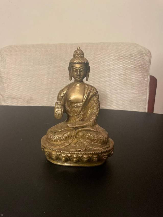 Old tibet buddha statue bronze guilt - 3 - Old Sculptures  on Aster Vender