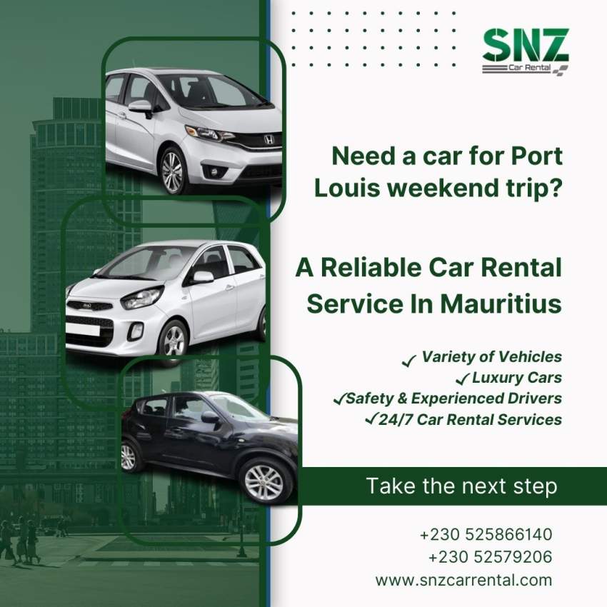 Luxury Car Rental Mauritius - SNZ - 0 - Other services  on MauriCar