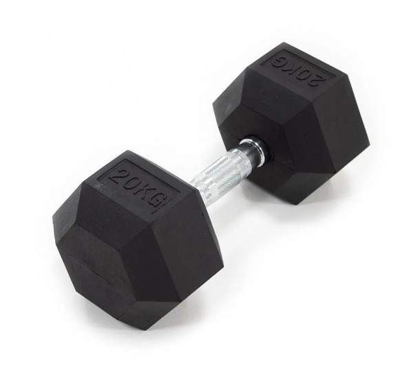 Hex Rubber Dumbbell - 0 - Fitness & gym equipment  on Aster Vender